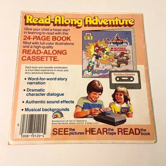 Vtg 1985 Voltron The  Attack of the Sand Monster Read Along Book Only No Tape - Picture 2 of 16